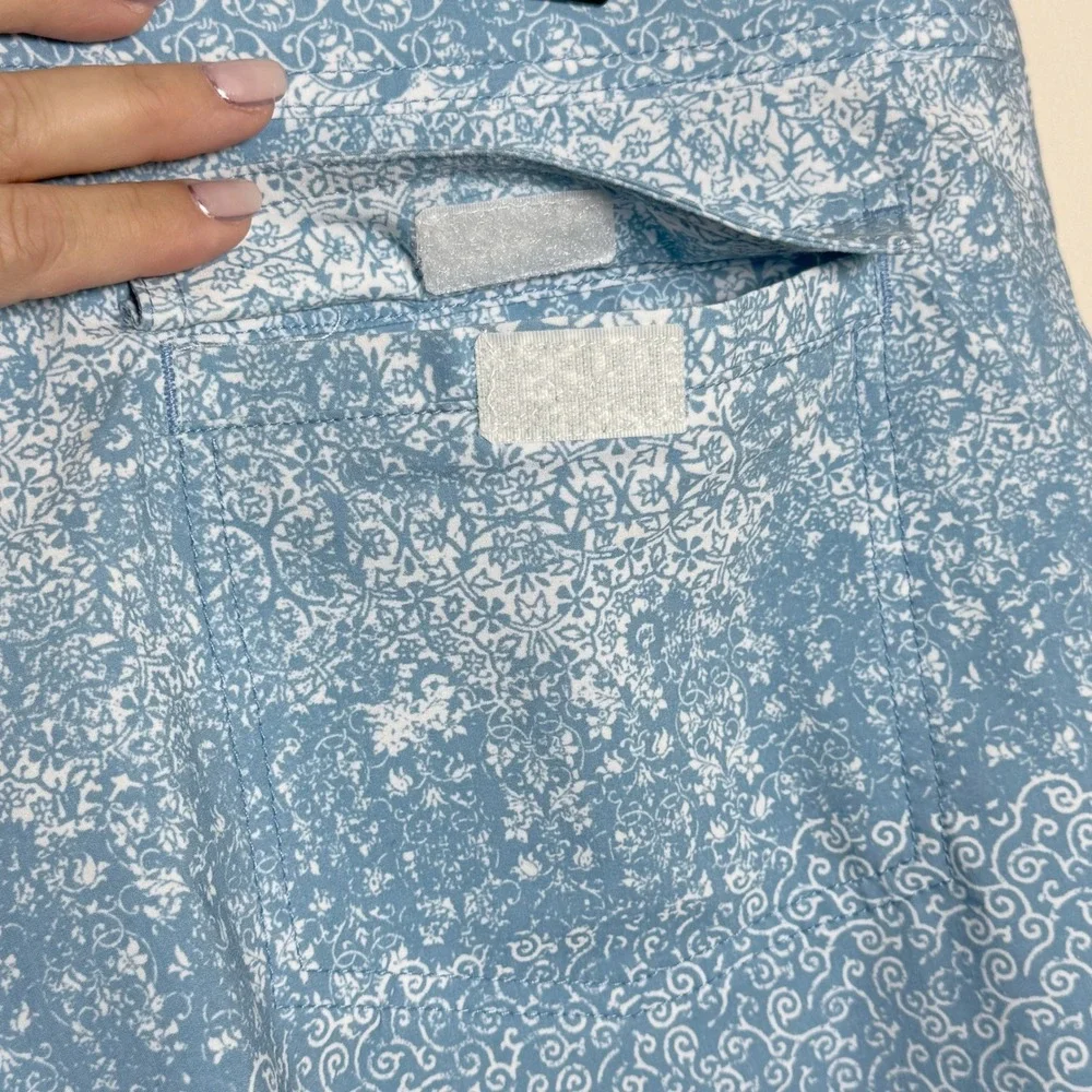 Hang Ten‎ Boys Blue Floral Damask Print Board Shorts Swim Trunks Size 14